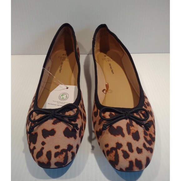 Time and Tru Size 8.5 Ballet Flats Leopard Print Memory Foam Comfort Shoes - Picture 7 of 7